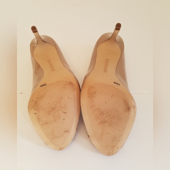 Enzo Angiolini  Faux Patent Leather Stilleto High Heels Taupe/Nude Size 8.5 - Picture 13 of 16